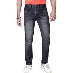 0-degree Men's Jeans, Black Faded Design, Regular Fit, Comfort Stretch, Size 30-picture-56