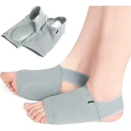 1 Pair Flat Arch Support for Men & Women | Medial Arch Support for Flat Feet Correction Sleeve with Cushion | Plantar Fasciitis Leg Pain Relief Product | Free Size-picture-28