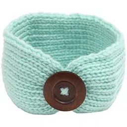 1 PC Woolen Knitting Button Headbands Turban Head Wrap Unisex Knitted Hair Band for Kids (Upto 5 years) for Girls & Boys-picture-23