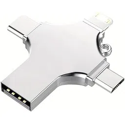 1 TB USB Flash Drive 4-in-1 for iPhone, iPad, Android, Mac, Windows - High-Speed Data Transfer, Photo Backup, File Storage (Silver, 1, TB)-picture-15