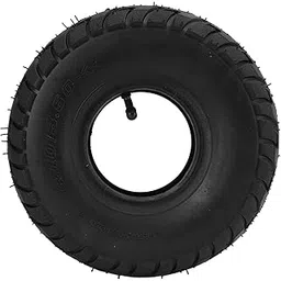 10 Inch 4.10 3.50‑4 Tire and Inner Tube with Bent Valve Stem, Rubber Inner Tube Tire for Wheelbarrows, Lawn Mowers, Hand Trucks Dollies, Yard Trailers, Compressor-image-45
