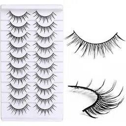 10 Pairs Eye Lashes for Women, False Eyelashes, Natural Sunflower Lashes for Daily Makeup and Special Occasions, Easy to Apply Fake Lashes, DIY Eyelash Extension Kit-picture-25