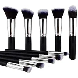 10 pcs Make up Brush Set Eyeshadow Brush Blush Trush Eye Shadow Brush Concealer Brush Powder Brush (Black)-picture-15