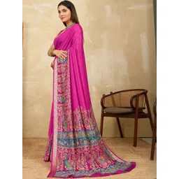 100 Dreams Printed Ethnic Motifs Zari Saree image 1