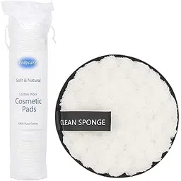100 Pieces Round Cotton Pads for Face, Natural Facial Cotton Pads, Face Cleansing Makeup Remover Pads, Baby Care Pads with Large Makeup Remover Sponge-picture-47