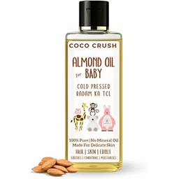 100% Natural Cold Pressed Almond Oil for Babies | For Body, Face, Hair Massage | Premium Gurbandi Almonds | Pure & Gentle Baby Massage Oil | Chemical-Free & Safe for Newborns (200ML)-picture-26