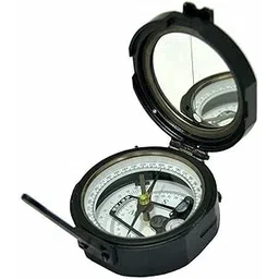 100% Working Brass Brunton Pocket Transit Compass with Leather Case – Precision Geological Compass for Professionals by UK Survey INST-picture-13