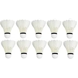 10pcs-Badminton Shuttlecocks (White, 78 Speed) | High-Performance Feather Design for Indoor & Outdoor Badminton | Consistent Flight & Stability for Training & Match Play-picture-32