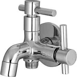 10X Brass 2 in 1 Chrome Finish Bib Tap, Size: M-picture-23