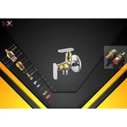 10X WM-9088 Brass Chrome Finish 2 in 1 Wall Mixer image 3