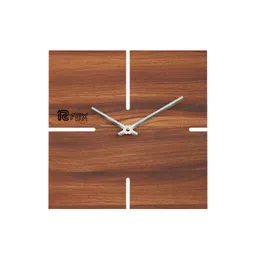 12 fox Brown Wooden Analogue Wall Clock-picture-31