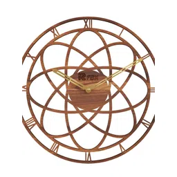 12 fox Brown Wooden Analogue Wall Clock-picture-22