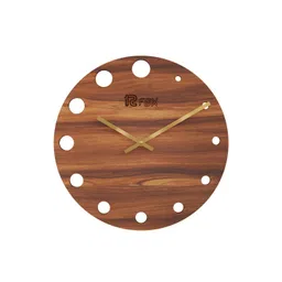 12 fox Brown Wooden Analogue Wall Clock-picture-23