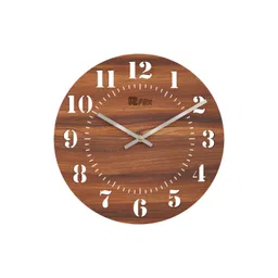 12 fox Brown Wooden Analogue Wall Clock-picture-26