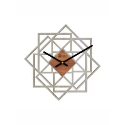 12 fox Off White & Beige Wooden Analogue Wall Clock-picture-16