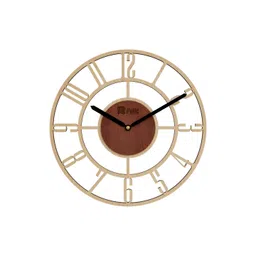 12 fox Yellow & Black Contemporary Round Shaped Wall Clock-picture-22