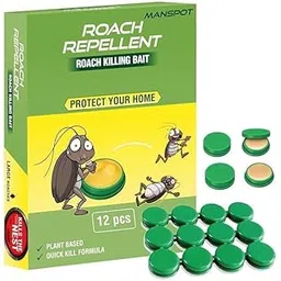 12 pcs cockroach killer bait for home strong | cockroach killer gel for Kitchens Bathrooms Cabinets | Roach Repellent for Cockroaches for Indoor or outdoor | cockroach repellent bait-picture-13