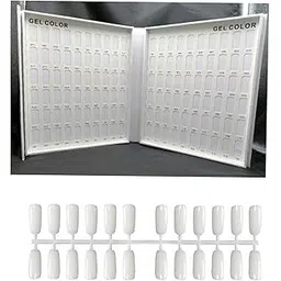 120 Nail Chart Display, Anself Nail Polish Display Book with 160Pcs Nail Tips (WHITE)-picture-41