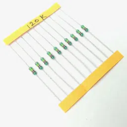 120K ohm, 1/4 Watt Resistor with 5% tolerance (Pack of 10)-image-2
