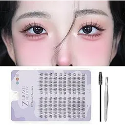 120Pcs Eye Lashes for Women, 9/11mm Cluster False Eyelashes, Sunflower Individual Lashes with Eyelash Brush and Tweezers, Perfect for Beginners and DIY Glam Looks-picture-39