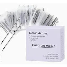 12G 1.2mm X 50mm Body Piercing Tools Stainless Steel Hollow Sterilize Tattoo Needle Body Piercing 10pcs-picture-23