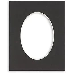 12x16 Mat Bevel Cut for 10x14 Photos - Precut Black Oval Shaped Photo Mat Board Opening - Acid Free Matte to Protect Your Pictures - Bevel Cut for Family Photos, Pack of 1 Matboard Show Kit With Acid-picture-16