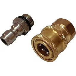 "1/4 Inch Quick Connector Set with Plug for Pressure Washer Pumps � Durable Brass Fittings, Easy Attach/Detach"-picture-37