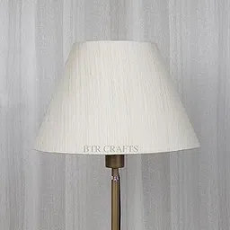 14" Inches, Cream Tex Conical Lamp Shade, Cotton Fabric Standard Size-picture-19