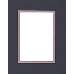 18x24 Double Acid Free White Core Picture Mats Cut for 13x19 Pictures in Navy Blue and Lavender-picture-25