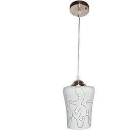 1ST TIME Black & White Printed Bell Shaped Hanging Ceiling Lamp-image-31