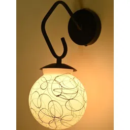 1ST TIME Black & White Printed Glass Traditional Cylinder Wall Lamps Wall Lamps-image-24