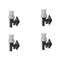 1ST TIME Black & White Set of 4 Printed Cylinder Shaped Wall Lamp-image-46