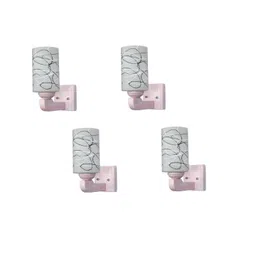 1ST TIME Black & White Set of 4 Printed Glass Cylinder Shaped Wall Lamp-picture-19