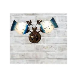 1ST TIME Blue & Blue Textured Metal Wall Lamp-picture-32