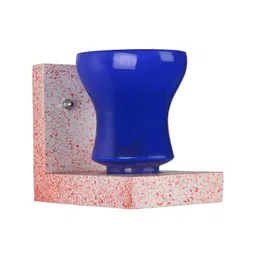 1ST TIME Blue & Blue Textured Wood Contemporary Abstract Shaped Shaped Wall Lamp-picture-10