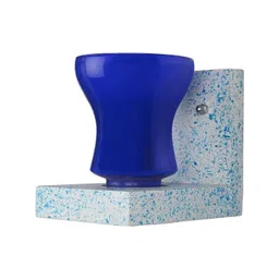 1ST TIME Blue & Blue Textured Wood Contemporary Abstract Shaped Shaped Wall Lamp-picture-17