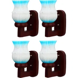 1ST TIME Blue & Blue Textured Wood Contemporary Wall Lamp-picture-39