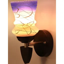 1ST TIME Blue & White Glass Traditional Cylinder Shaped Wall Lamp-picture-50