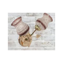 1ST TIME Brown & Gold-Toned Textured Metal Wall Lamp-picture-25