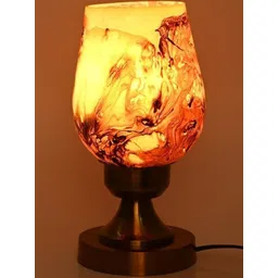 1ST TIME Brown Glass Cylinder Table Lamps-picture-20