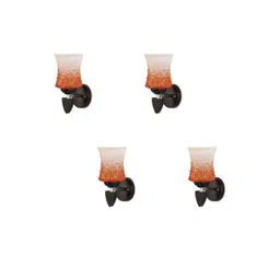 1ST TIME Orange & White Glass Traditional Cylinder Shaped Wall Lamp-picture-18