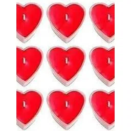 1ST TIME Pack of 15 Red Heart Shaped Tea Light Candle-picture-19