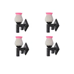 1ST TIME Pink & White Glass Traditional Cylinder Shaped Wall Lamp-picture-17