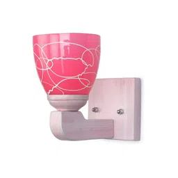 1ST TIME Pink & White Glass Traditional Cylinder Shaped Wall Lamp-picture-21