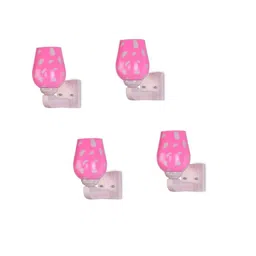 1ST TIME Pink & White Glass Traditional Cylinder Shaped Wall Lamp-picture-16