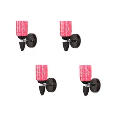 1ST TIME Pink & White Glass Traditional Cylinder Shaped Wall Lamp-picture-28