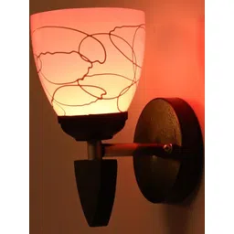 1ST TIME Pink & White Glass Traditional Cylinder Shaped Wall Lamp-picture-22