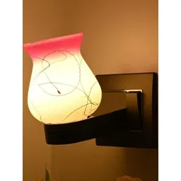 1ST TIME Pink & White Glass Traditional Cylinder Shaped Wall Lamp-picture-25
