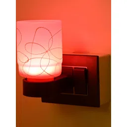 1ST TIME Pink & White Glass Traditional Cylinder Shaped Wall Lamp-picture-19