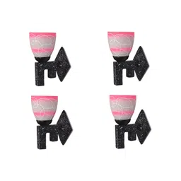 1ST TIME Pink & White Set of 4 Printed Glass Cylinder Shaped Wall Lamp-picture-16